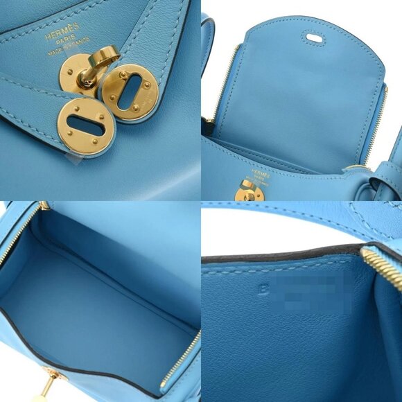 HERMES Lindy Mini Celeste bag - Picture 7 of 12